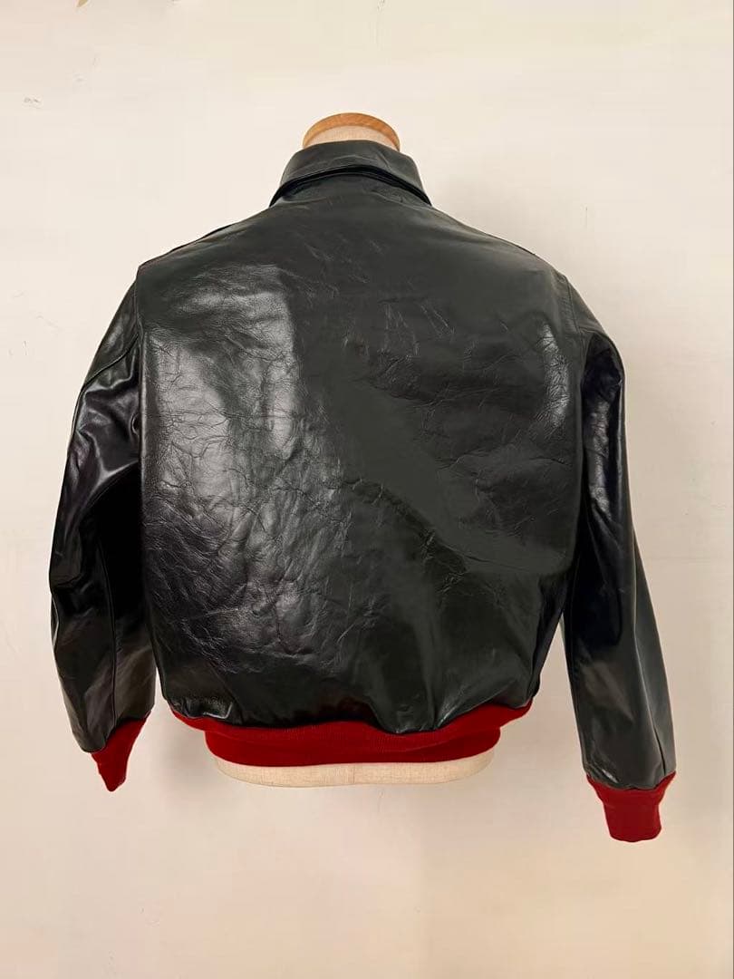 tKO　実名復刻　赤リブ　A−2 フライトジャケット　馬革 L（40）
