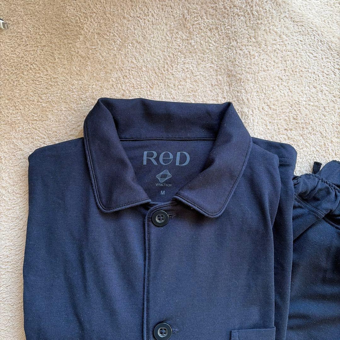 ReD スリープ パジャマトップス長袖＆ロングパンツセットM