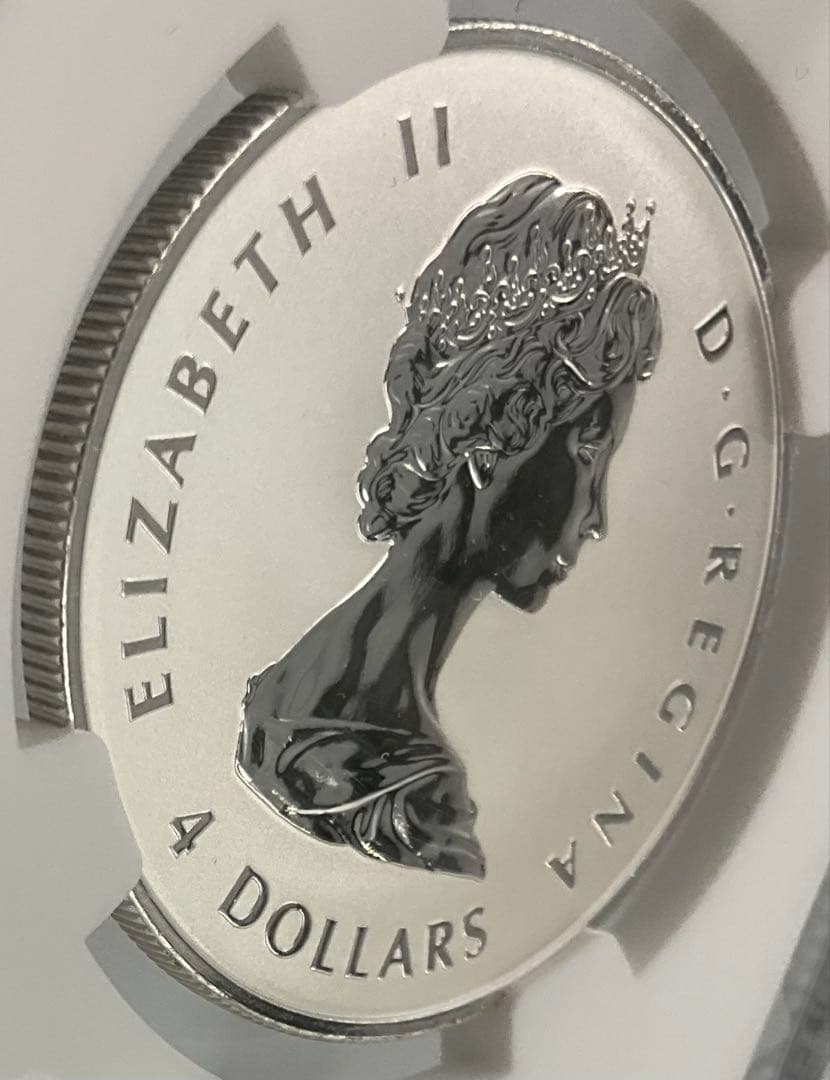 【Mitts coins】2025 カナダ ML 4ドル 銀貨 PF70