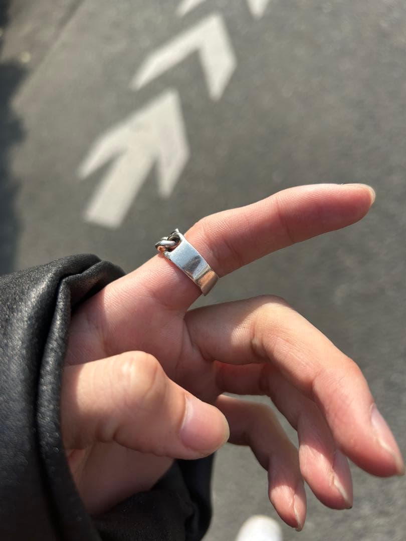 ガーデンオブエデン　リング CURB CHAIN ID RING(M)