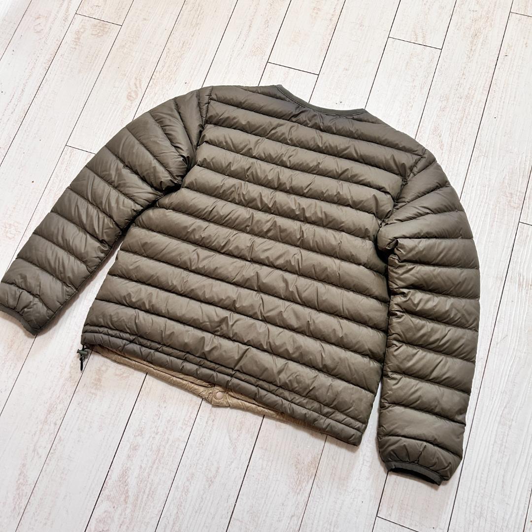 DANTON ダントン クルーネック インナー ダウンジャケット オリーブ 36