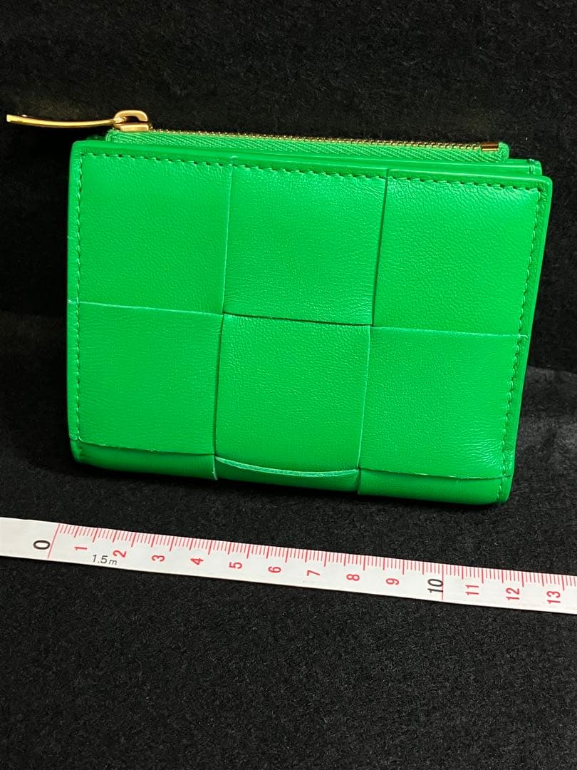 【新品未使用】BOTTEGA VENETA カセット 二つ折り財布 グリーン