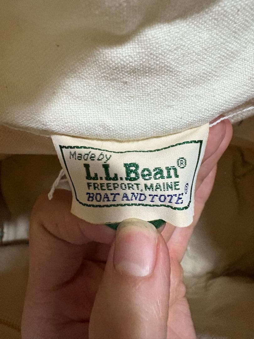 L.lbean 80s 90s キャンバストート 2色タグ