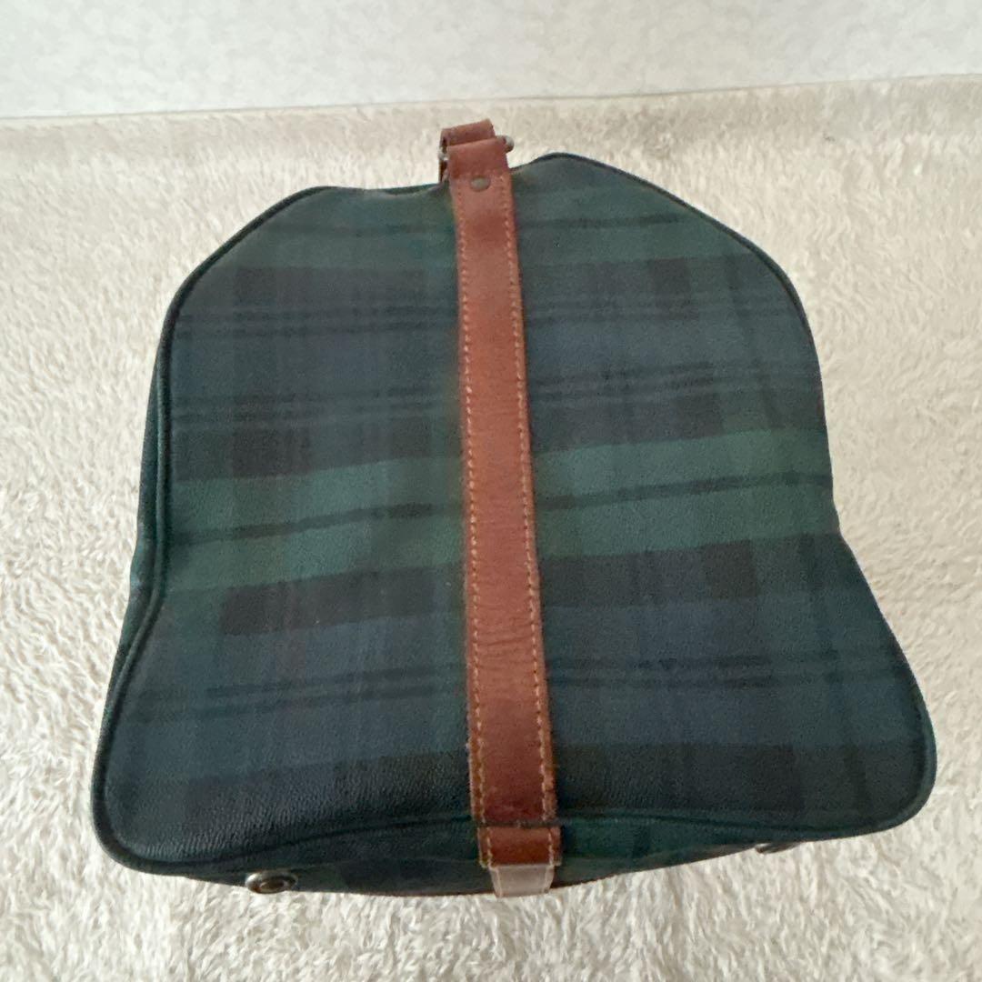 美品】ポロラルフローレン ボストンバッグ 大 2WAY チェック PVCレザー