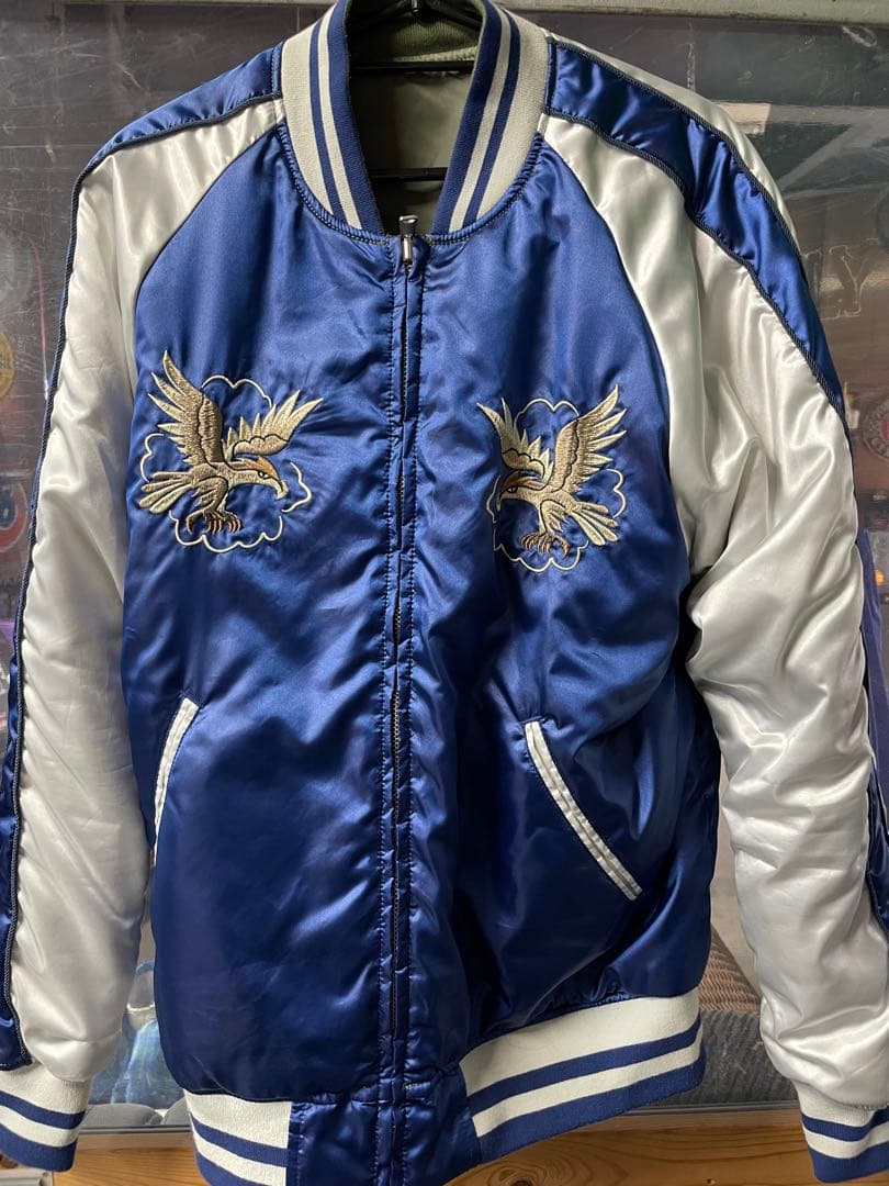 アルファ　ALPHA スカジャン&MAー1 リバーシブル　美品　サイズL