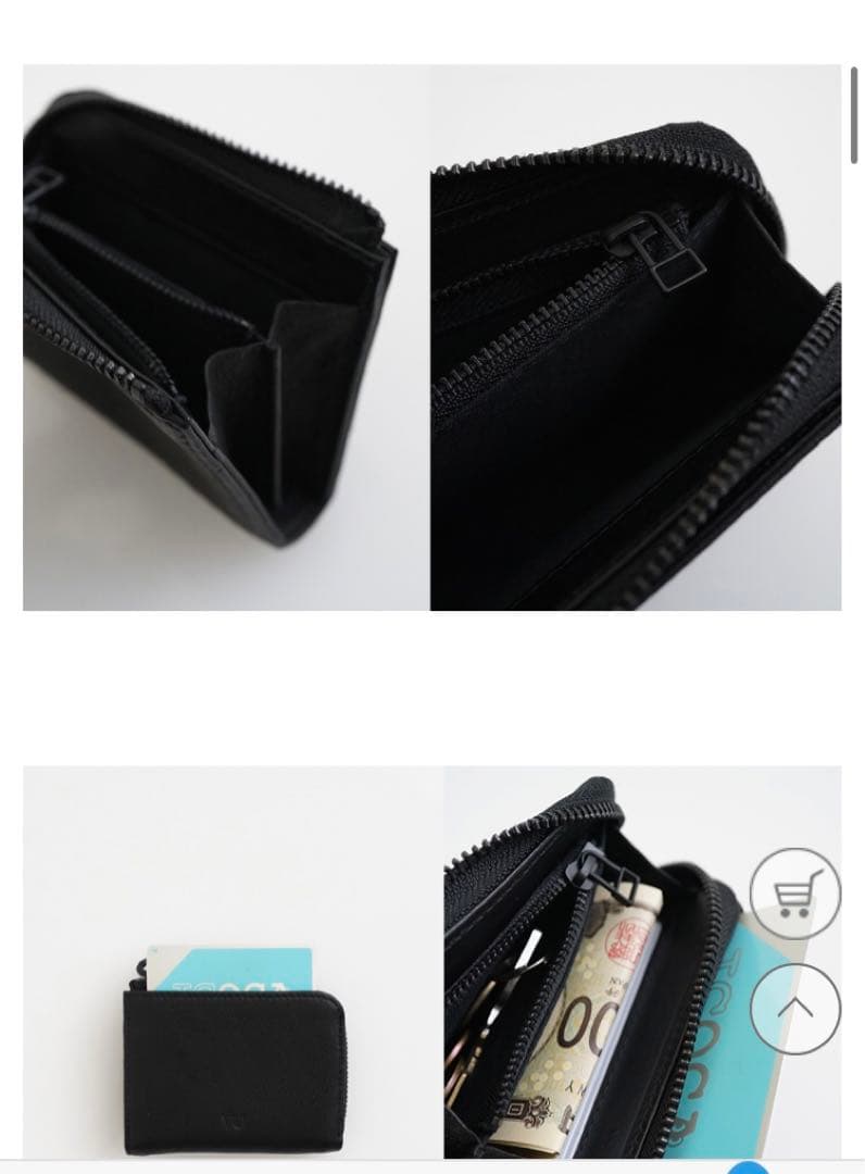 財布 ブラック VU product 美品　日本製　黒　本革