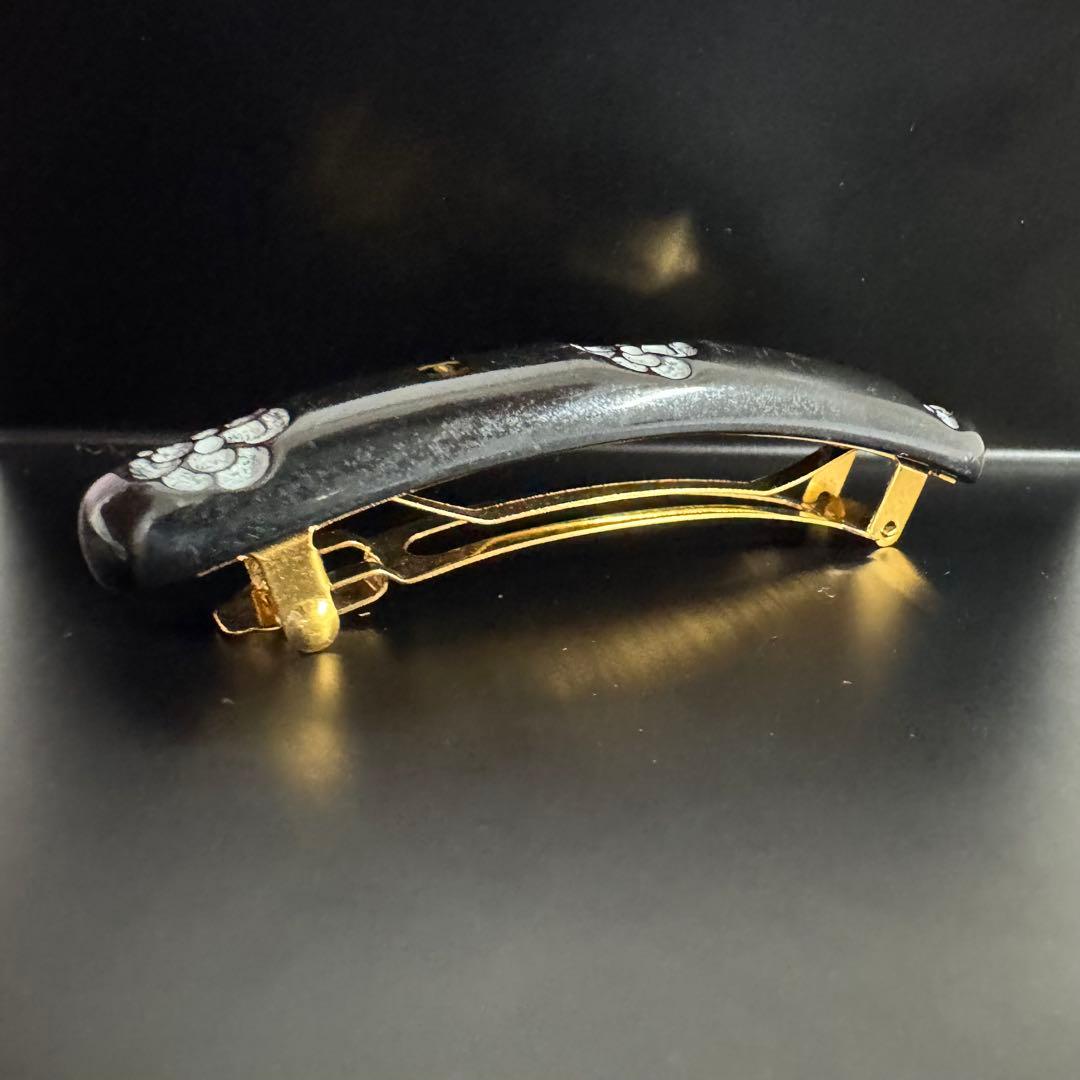 最終値下げ　希少　CHANEL シャネル　バレッタ　カメリア　ココマーク