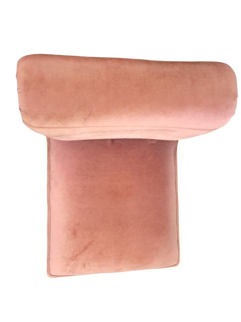 アンティーク調 猫脚チェア ピンクベロア調張地 ロココ調