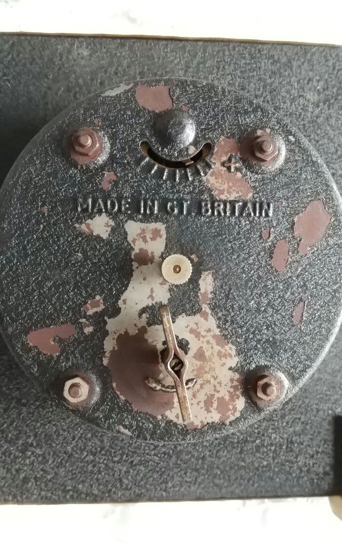 角型❀アンティーク　プチポワン時計　イギリス製♪可動確認済