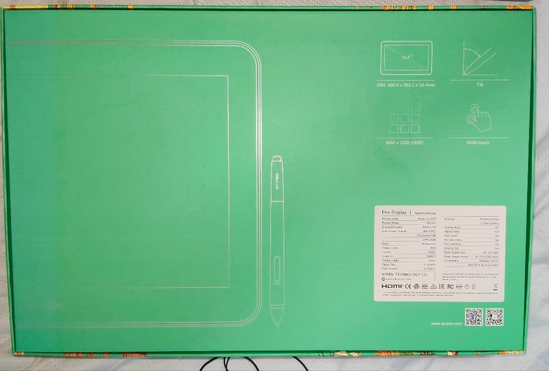 XP-PEN Artist Pro 16tp 4K UHD ケース付