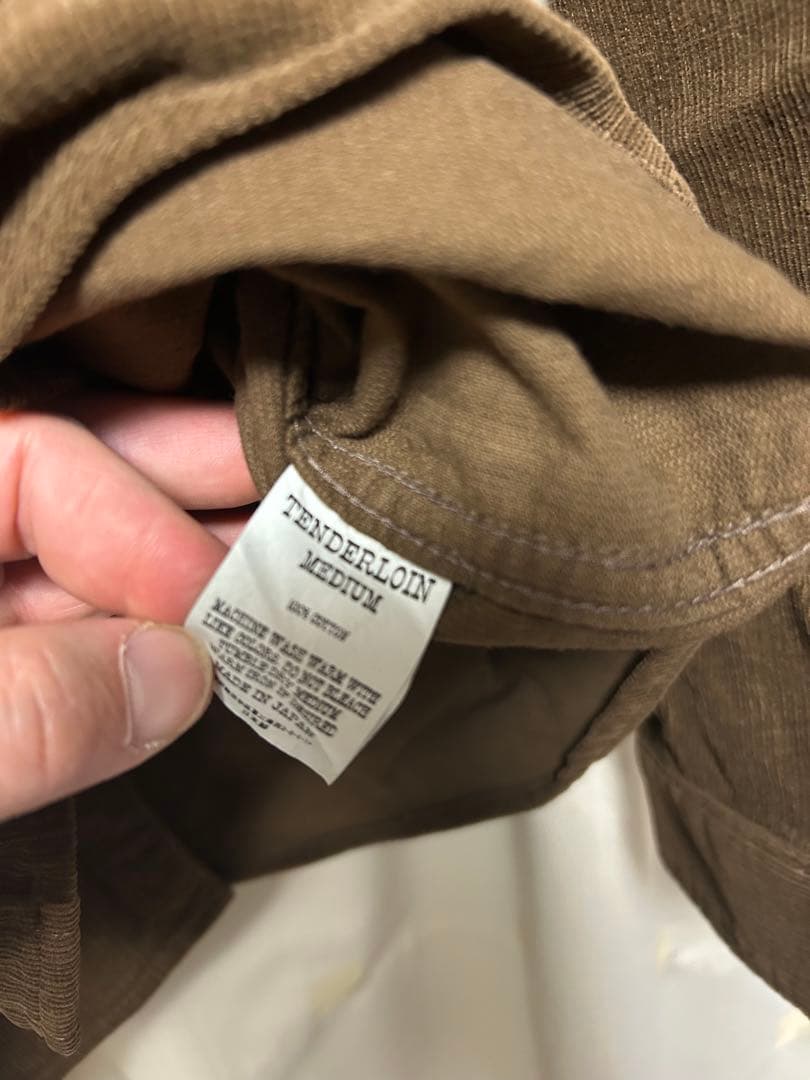 渋谷店限定！テンダーロインCORDUROY SHT SNAP BUTTON 茶