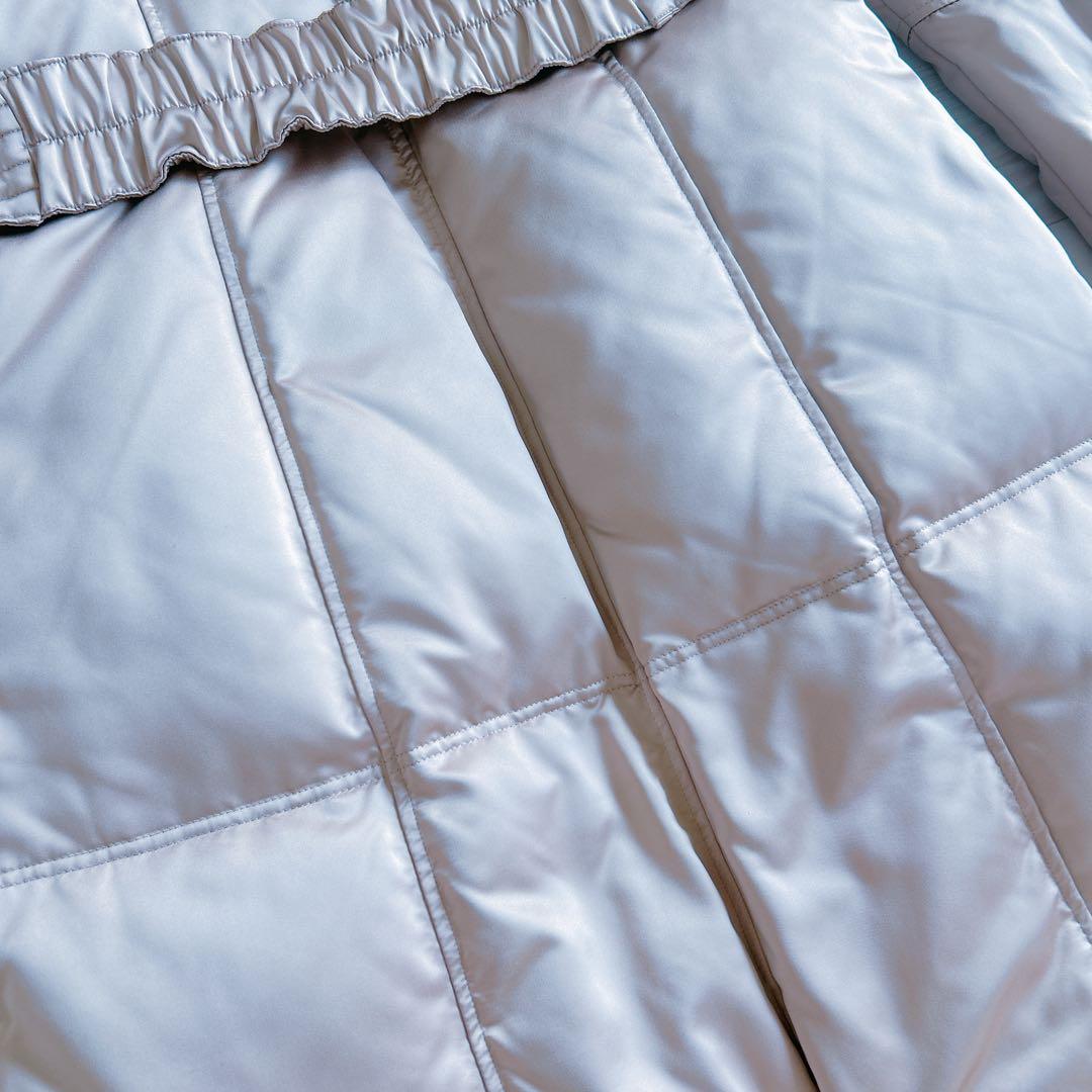 エポカ EPOCA 40 M 光沢ベージュ ファー付きロングダウンコート