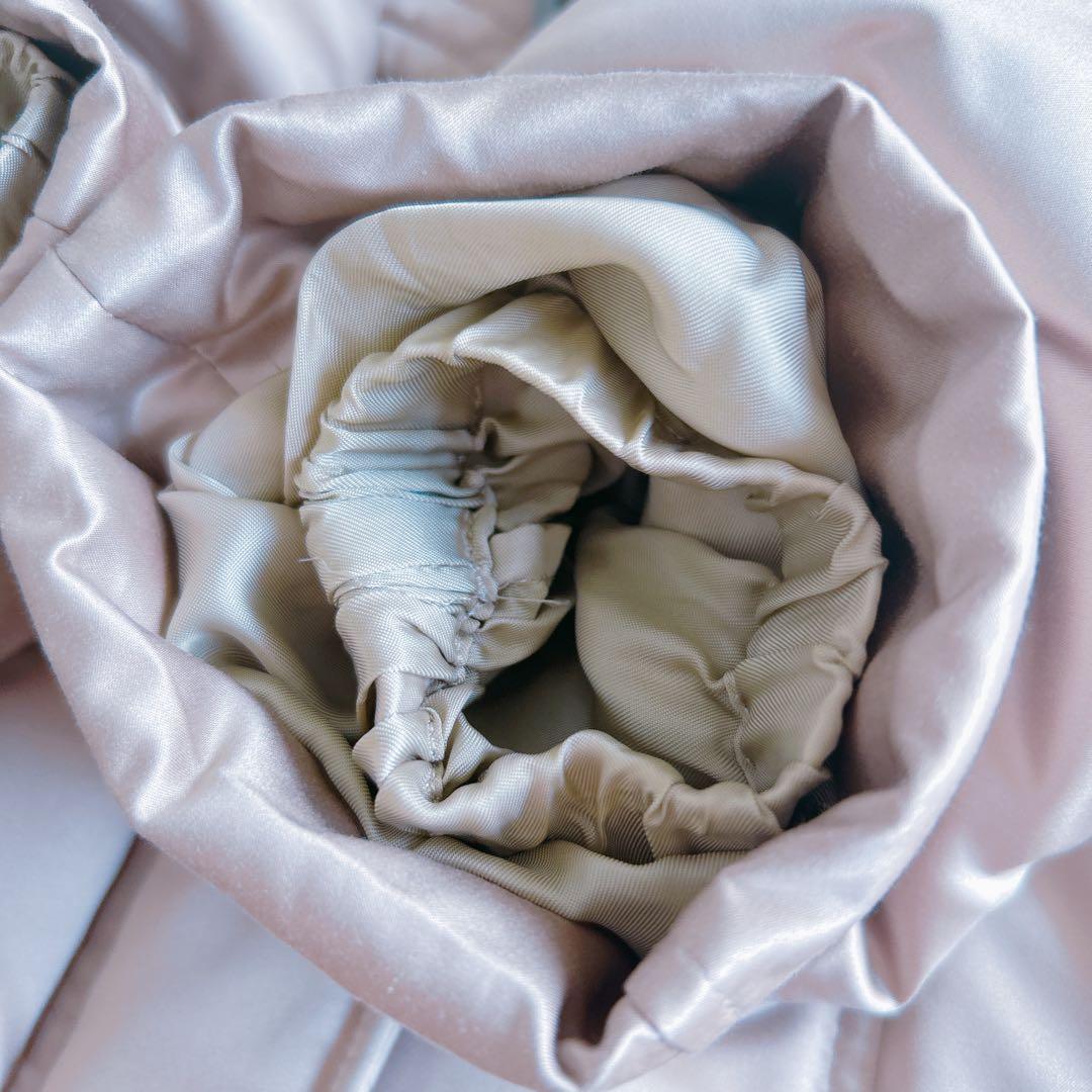 エポカ EPOCA 40 M 光沢ベージュ ファー付きロングダウンコート