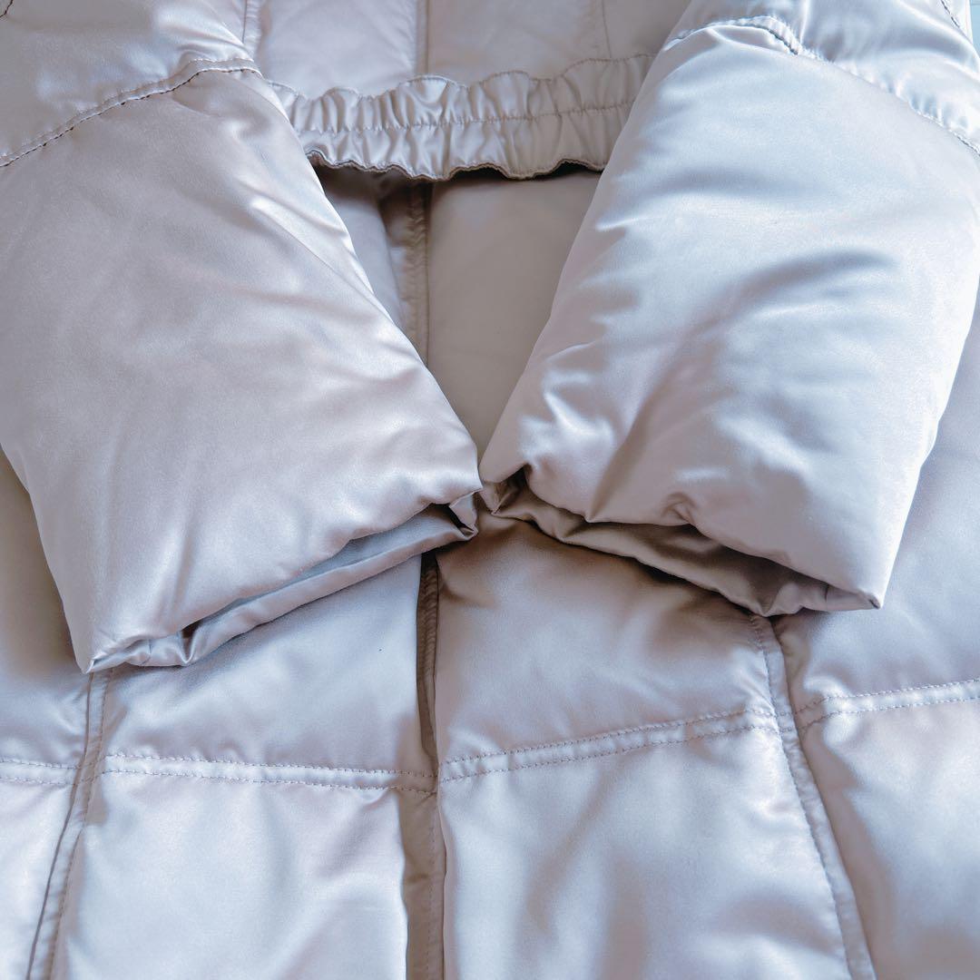 エポカ EPOCA 40 M 光沢ベージュ ファー付きロングダウンコート