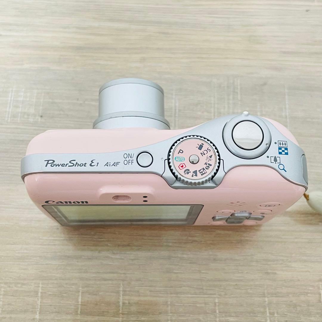 Canon PowerShot E1 ピンク　オールドコンデジ　レトロ