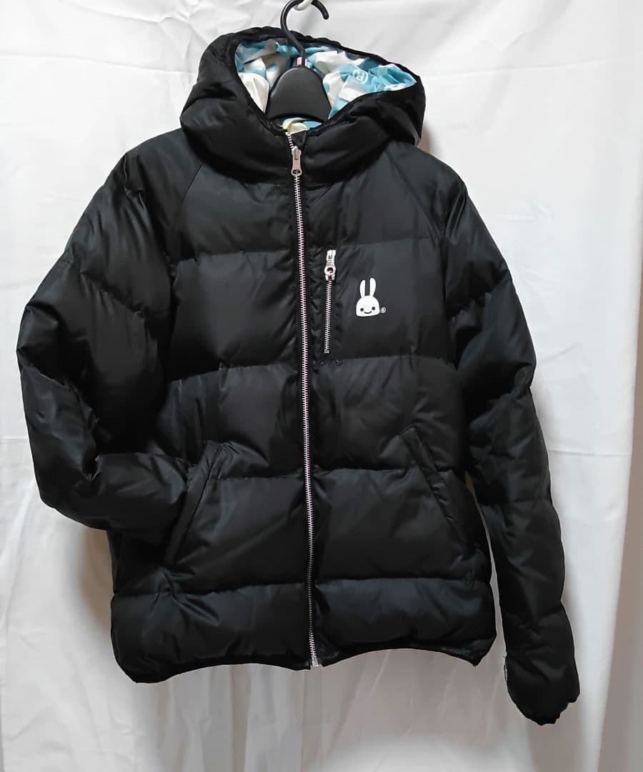 CUNE サイズ2 フード付き ブラックダウンジャケット