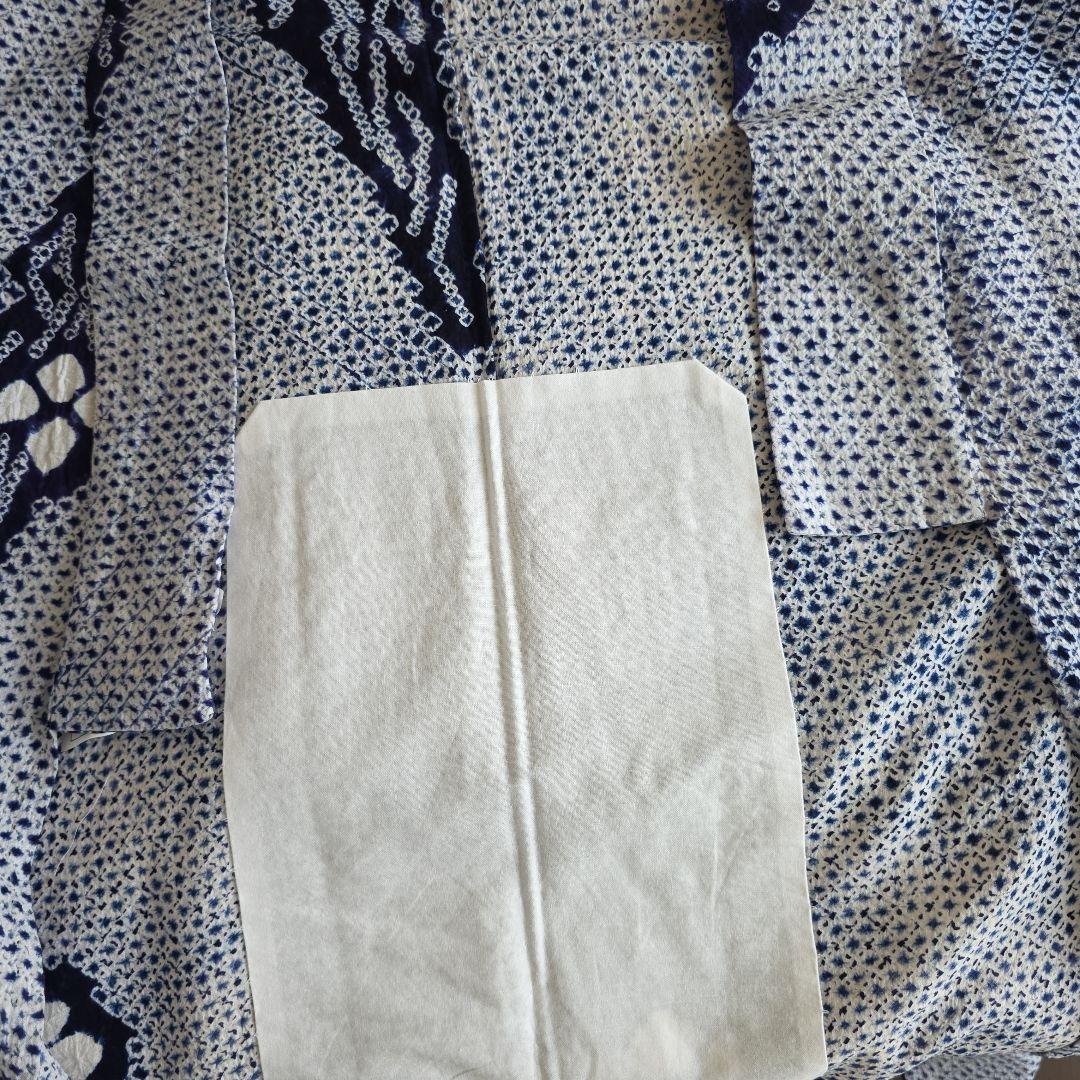 浴衣　藍染　総絞り　大人女性