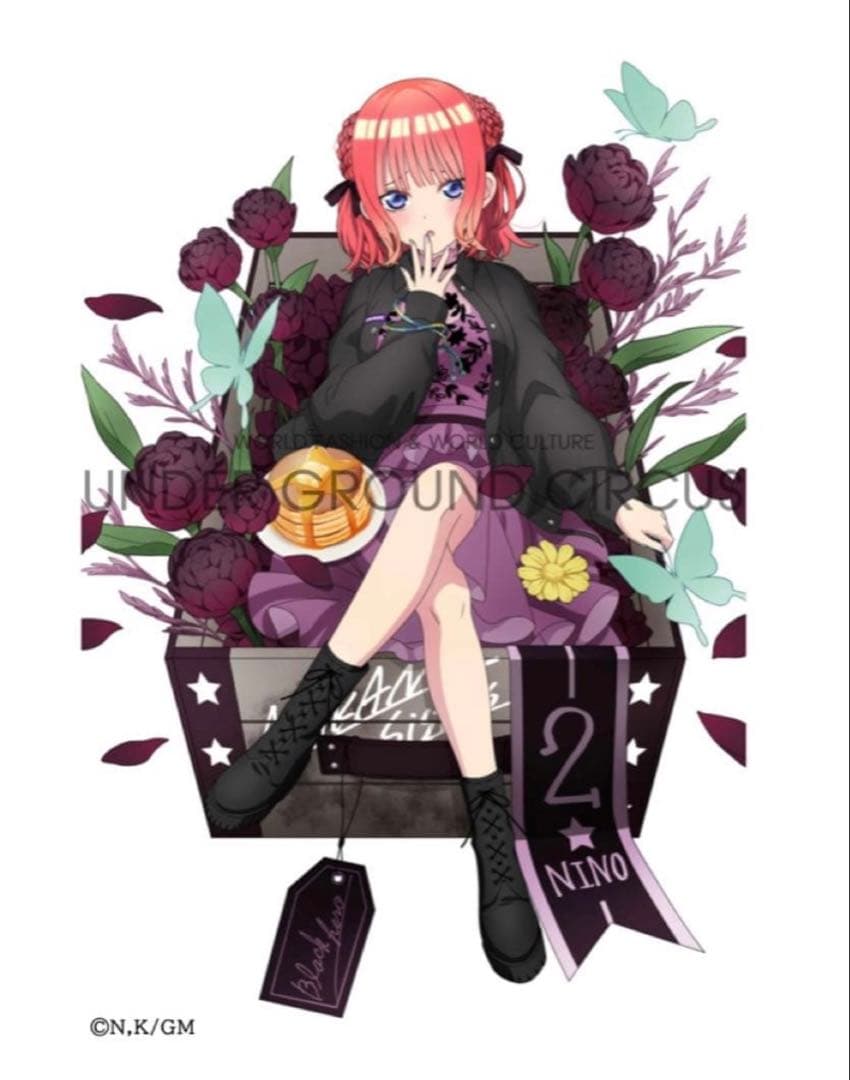 五等分の花嫁　中野二乃　アパレルコラボ　アクリルスタンド