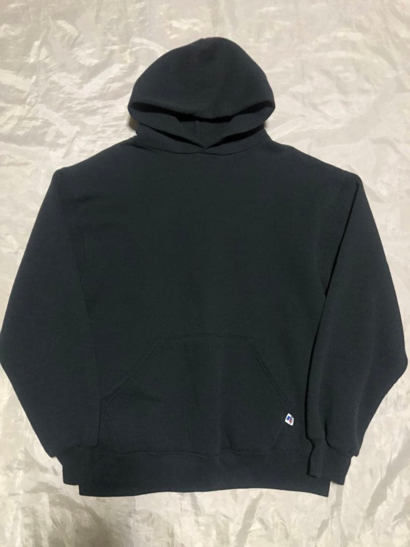 90s USA製 RUSSELL ATHLETIC ブラック スウェットパーカー