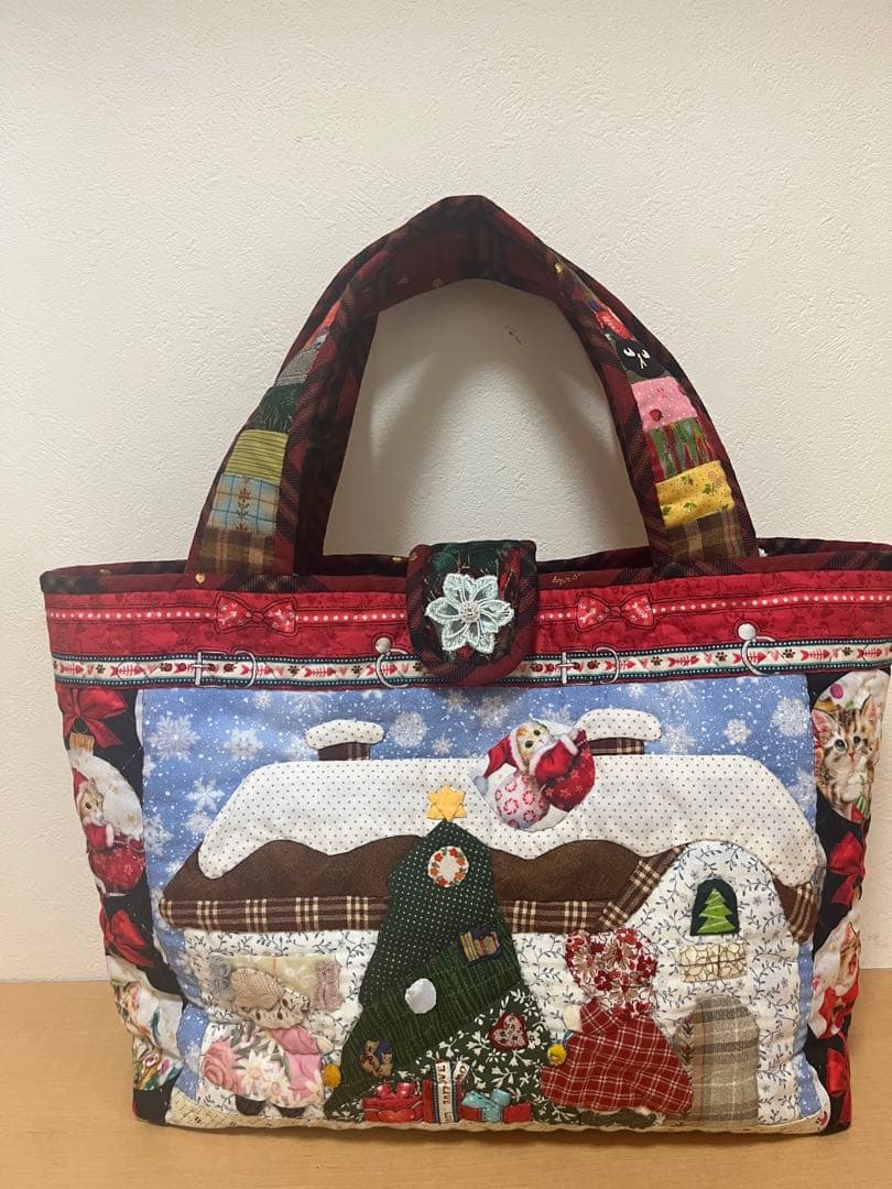 すーちゃんと猫サンタバック