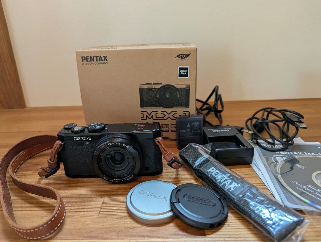 PENTAX MX-1 クラシックブラック デジタルカメラ 稼動 美品 中古