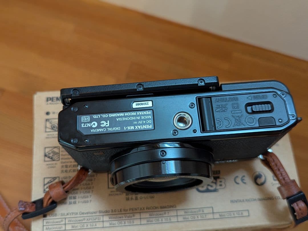 PENTAX MX-1 クラシックブラック デジタルカメラ 稼動 美品 中古