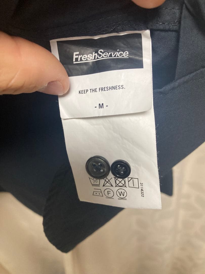 FreshService UTILITY L/S B.D SHIRT Mブラック