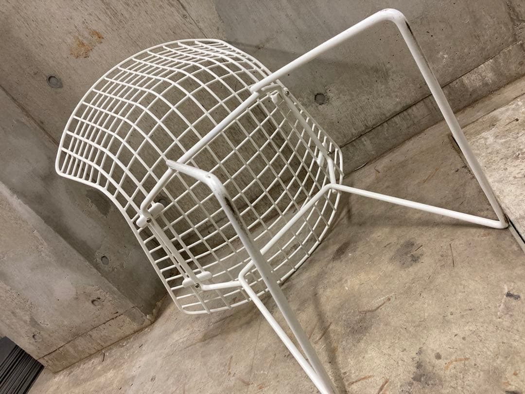 名作 正規Knoll ハリー・ベルトイア ワイヤー チェア①バルセロナ