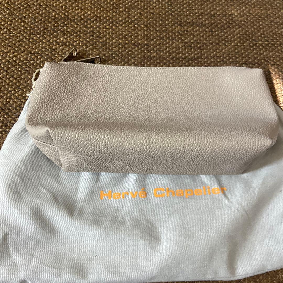 【美品】エルベシャプリエ　リュクススクエアポーチ　ショルダーストラップ