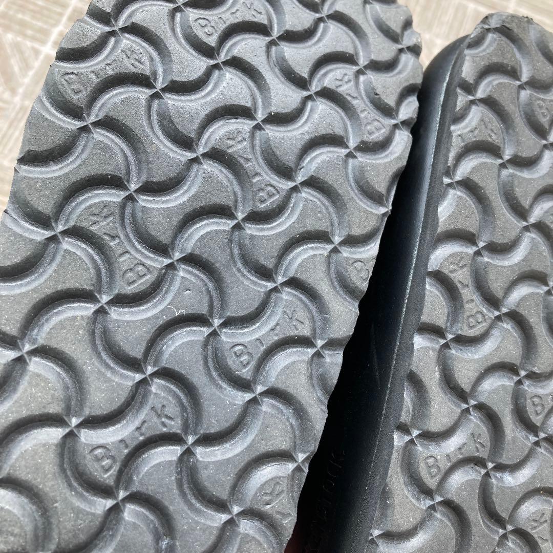 美品 ビルケンシュトック 36 23.0 ボストン サボサンダル レザー 黒