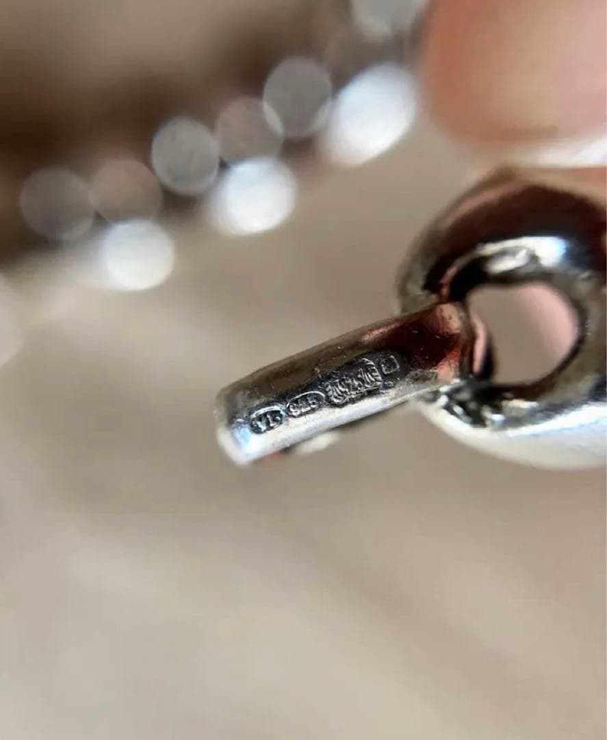 希少品 英国 925 ミレニアム刻印 リンク ブレスレット 2000年