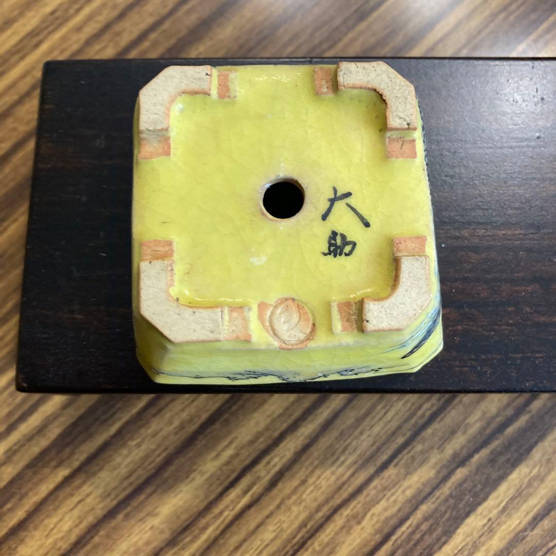 :シグナル: 佐野大助　鉢　黄色釉　:最終値下げ: