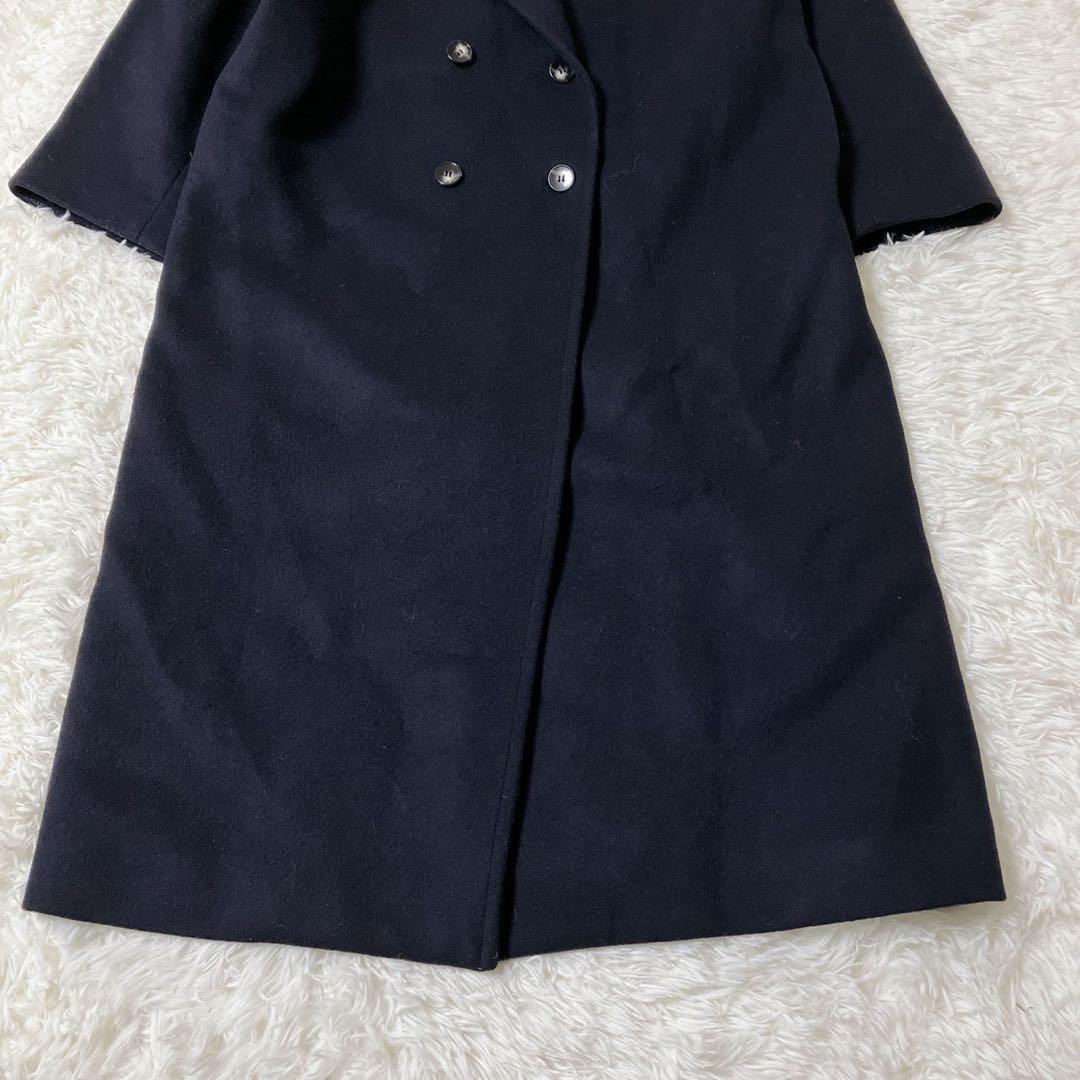 美品✨プルミエアロンディスモン×マンテコ ダブルチェスターコート ウール 36