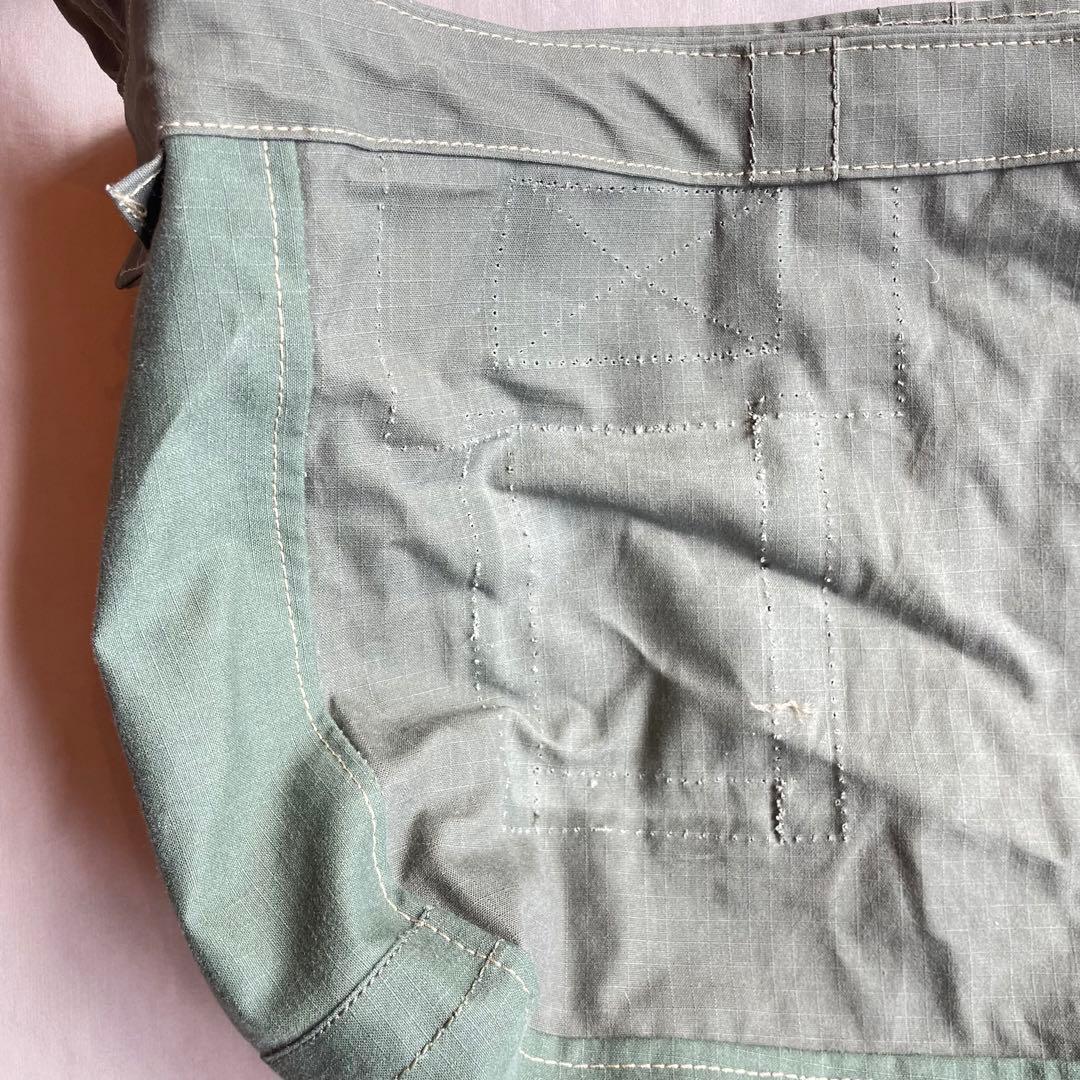 【ビンテージ】ニュースペーパーバッグ　ミリタリー　80s 90s