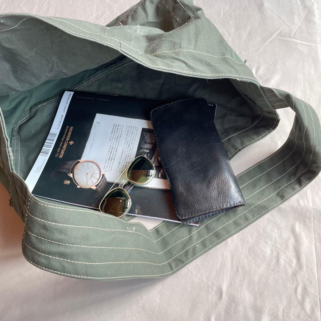 【ビンテージ】ニュースペーパーバッグ　ミリタリー　80s 90s