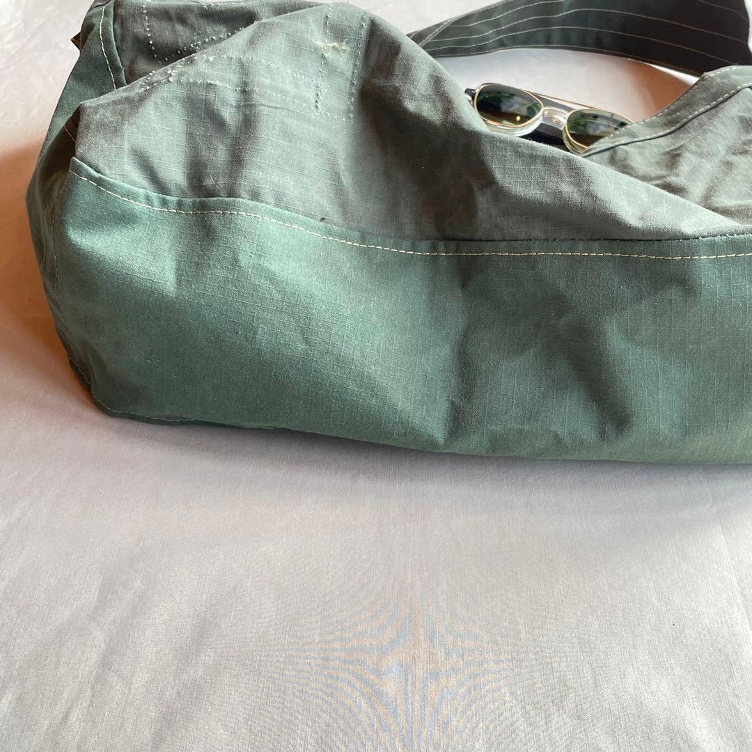 【ビンテージ】ニュースペーパーバッグ　ミリタリー　80s 90s