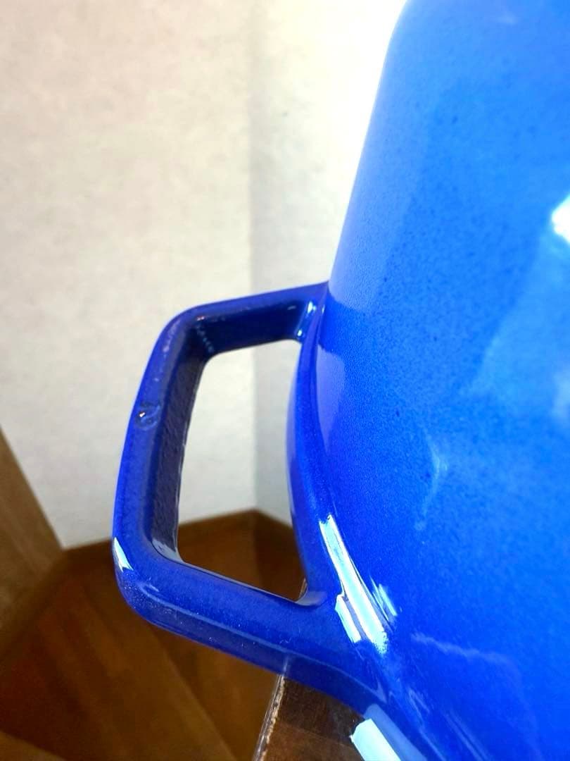 ストウブ希少限定ロイヤルブルー新品ラウンドココット１６ｃｍ箱＆生涯保証付