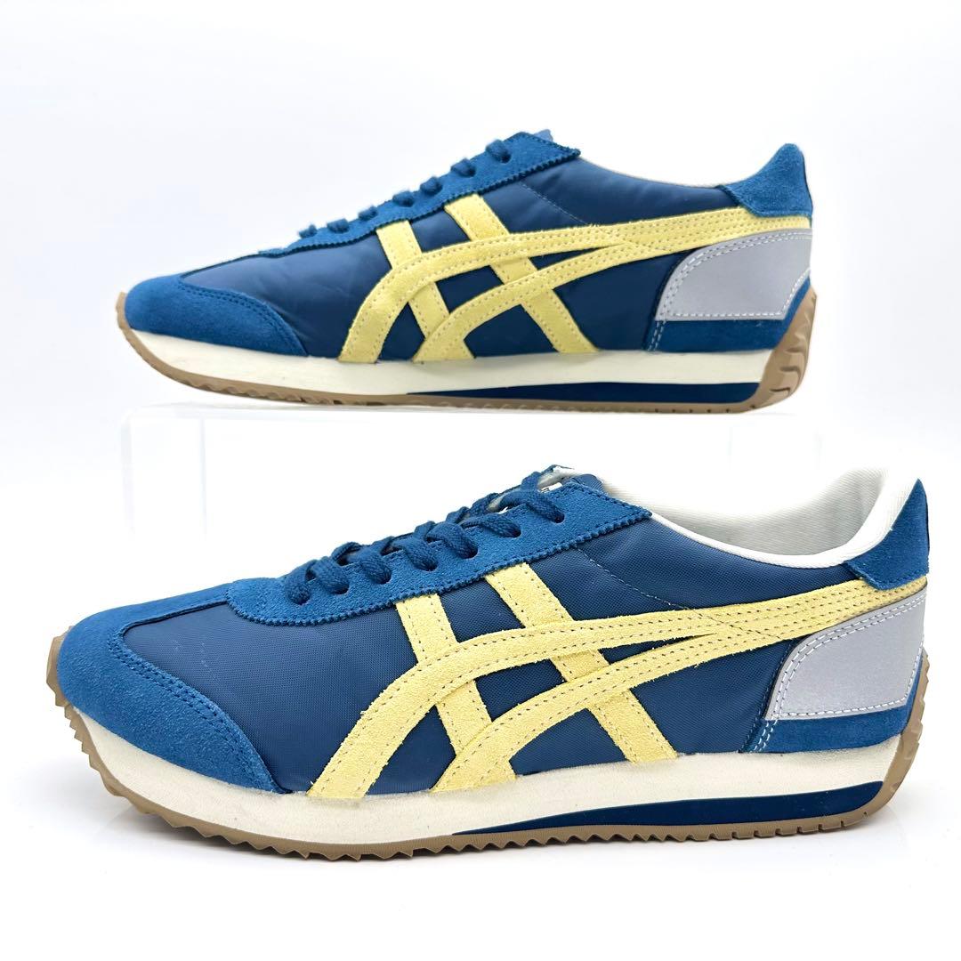 【極美品】オニツカタイガー カリフォルニア78 ヴィンテージ ブルー イエロー