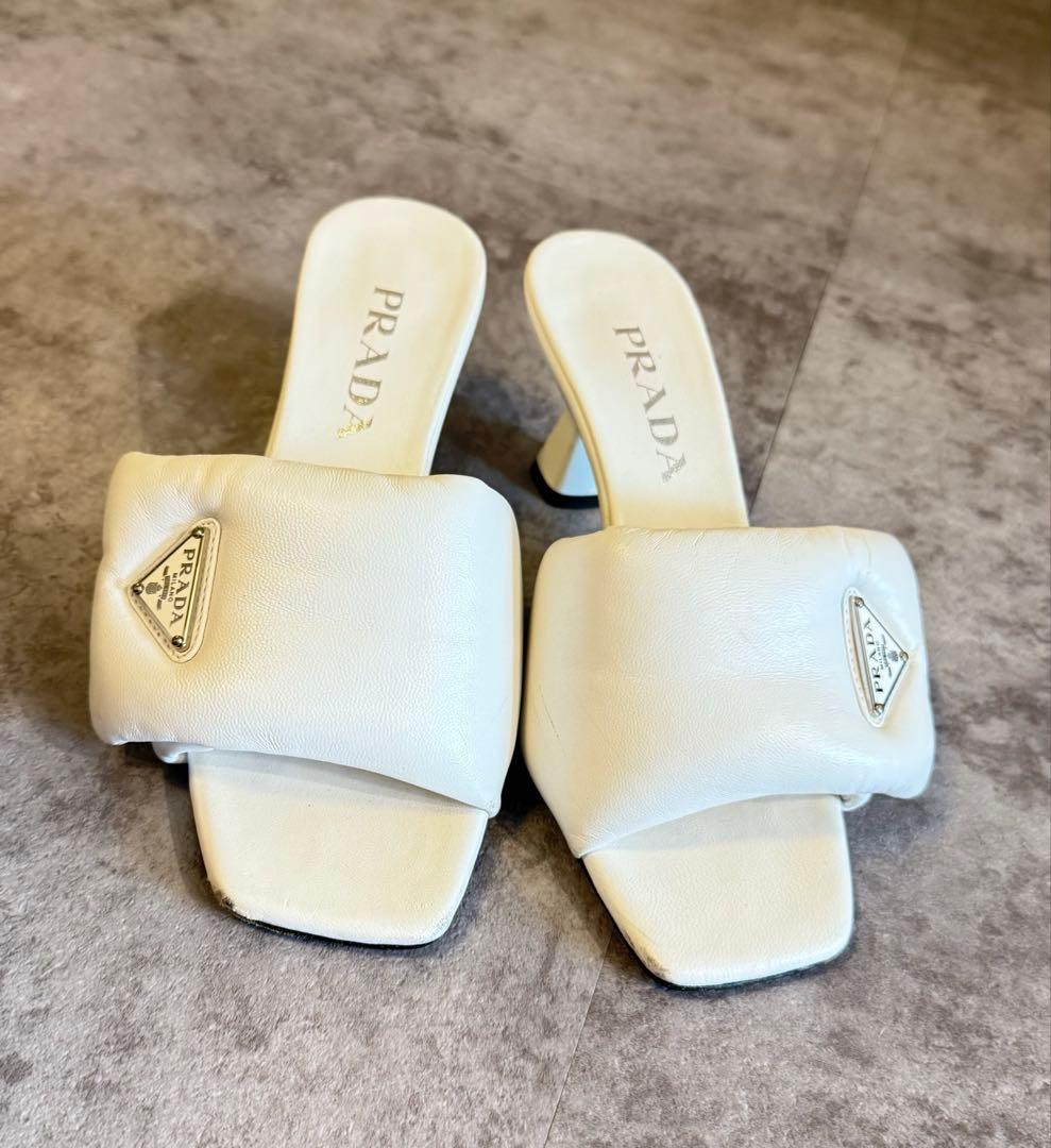 PRADA ミュール パンプス ホワイト