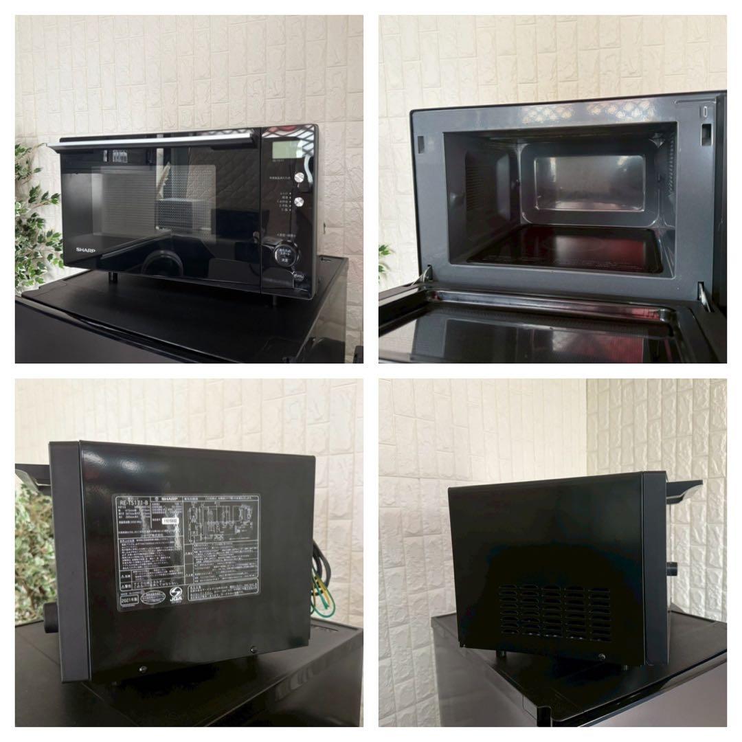 都内23区送料無料✨ブラック4点セット✨冷蔵庫・洗濯機・電子レンジ・炊飯器