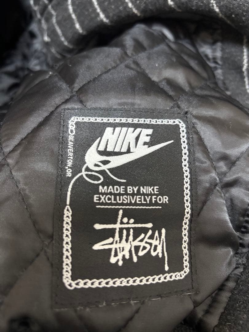 Stussy x Nike ストライプフードジャケット