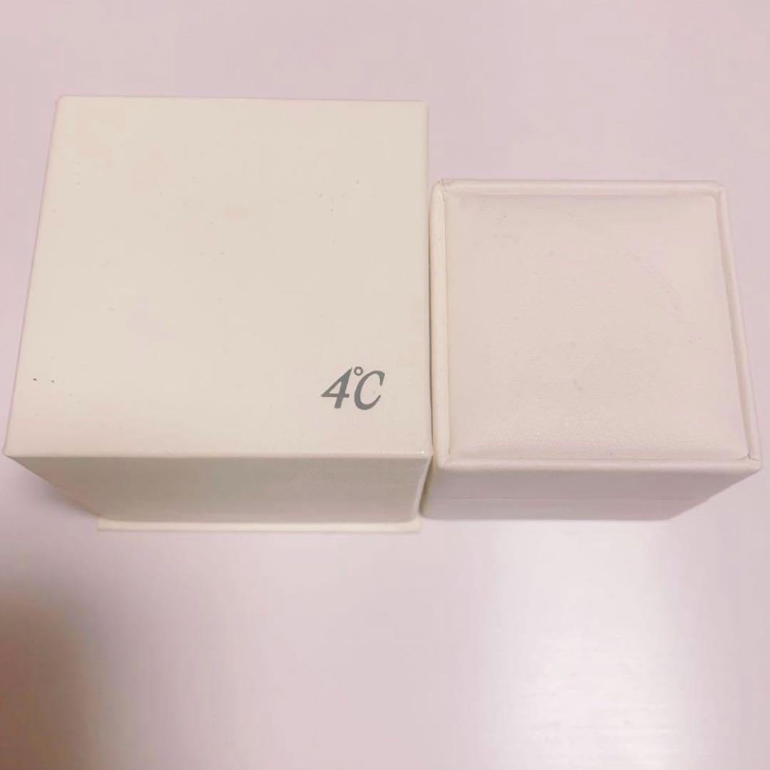 【即日発送】4℃ ヨンドシー K18PG 18金ピンクゴールド ウェーブ 4号