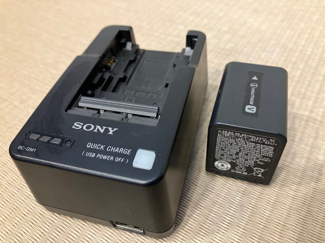 SONY FDR-AX45、GP-VPT1、BC-QM1、SDカードのセット