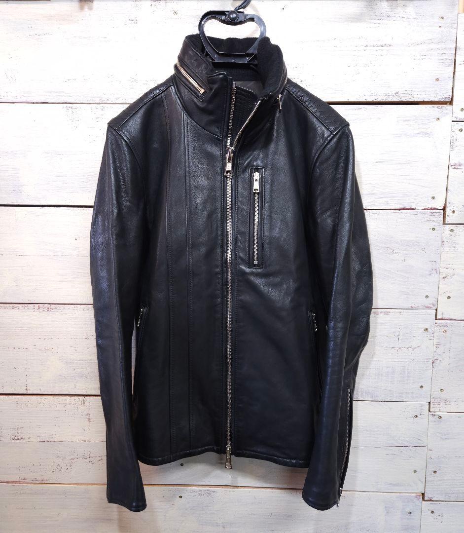 ピノキオさま専用☆AKM レザー ライダースジャケット ダイヤキルト 本革