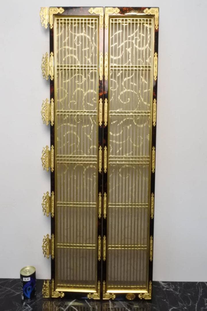 限定値下　【収集品】中扉　純金箔　仏壇　仏具　2751