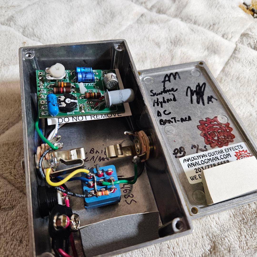 ギター ANALOGMAN SUN FACE Fuzz RCA/BART hybrid