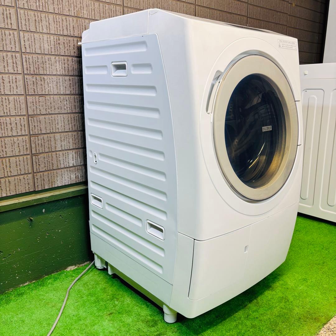 美品 23年製 12kg ドラム式洗濯機 最上位モデル 日立【地域限定配送無料】