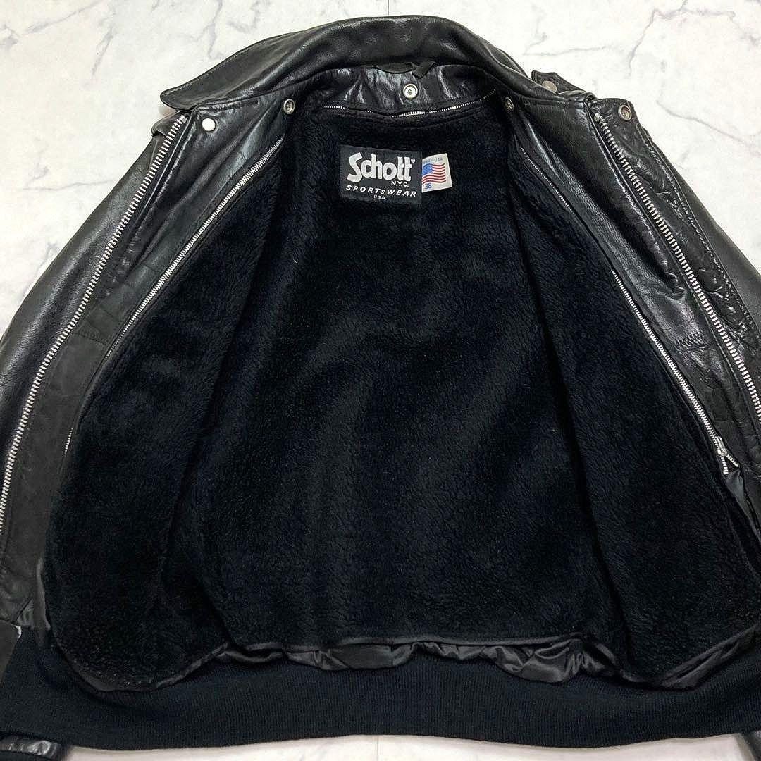 Schott 184SM レザージャケット A2 ボアライナー 2way 38