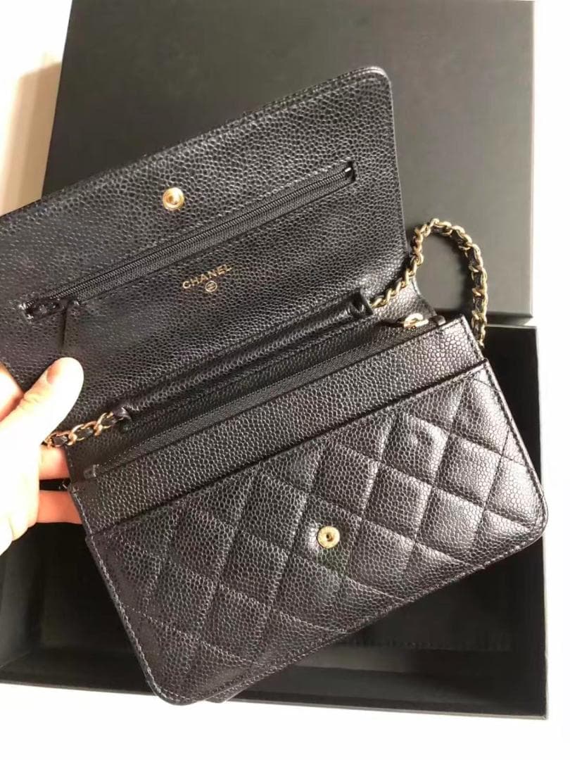 美品 CHANEL チェーンウォレット ショルダーバッグ