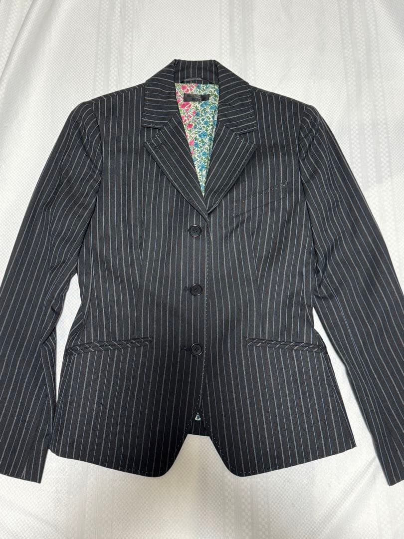 PaulSmith ポールスミス　ストライプ パンツ　スーツ 上下セット　黒